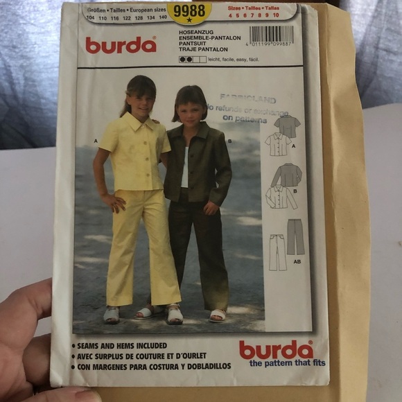 Burda Kids Ensemble Pattern - Picture 7 of 7